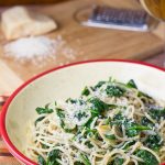 Garlic Spinach Spaghetti