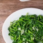 Snow Pea Leaves with Garlic